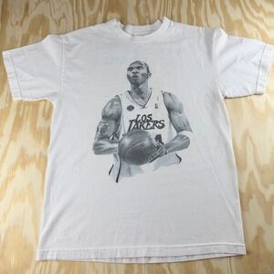 Kobe Bryant Los Angeles Lakers Dear Basketball Tribute T-Shirt White Mens M